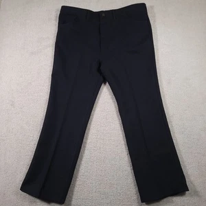 Vtg Wrangler 82NV Pants Mens 42X30 Navy Blue Actual Straight Slacks USA Made - Picture 1 of 14