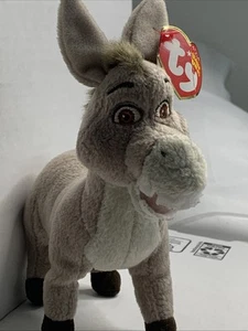 TY Beanie Babies Shrek the Third Donkey 6" Stuffed Plush w/ Tags 2007 - Picture 1 of 15