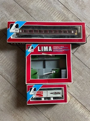 LIMA trenino Carrozza Treno Meccanico Giocattoli Fondo di Magazzino Vintage - Immagine 1 di 4