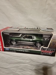 Autoworld 1973 Ford Mustang Mach 1 Die Cast Car 1:18 Scale 2017 AMM1144/06 Preow - Picture 1 of 9