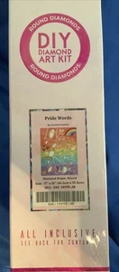 DIY Diamond Art Club Kit “PRIDE WORDS” By Cynthia Frenette - 17” X 22” Sealed - Picture 1 of 4