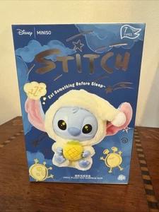 MINISO x Disney Eat Something Before Sleep Stitch Vinyl Plush - Picture 1 of 6