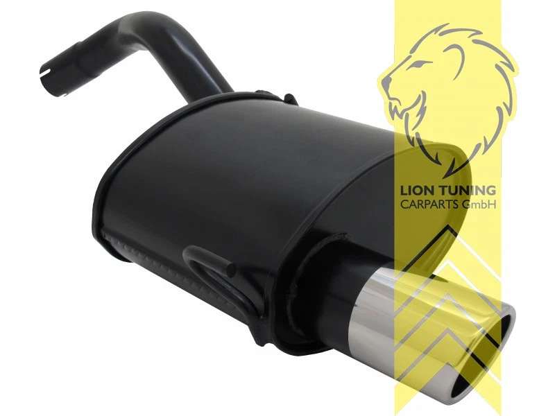 Sportauspuff Endschalldämpfer für Alfa Romeo 147 1 x 90mm SR-Design - Bild 1 von 1