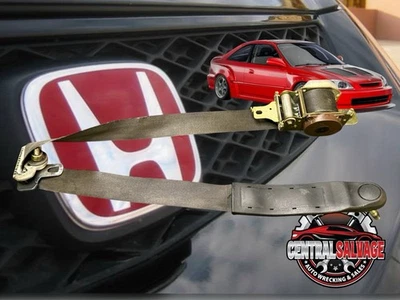 Retractor de cinturón de seguridad izquierdo conductor delantero Honda Civic DX M/T 1996-2000 OEM Foto 1 de 4