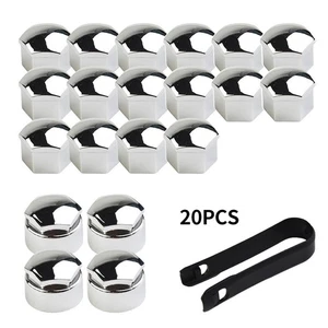 Nut Cap Wheel Bolts Wheel Set Brand New 20x 17mm Chrome For Any Car - Picture 1 of 12