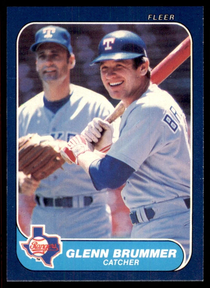 1986 Fleer Glenn Brummer Texas Rangers #557 - Image 1 of 2