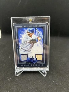 2015 Diamond Kings Adrian Gonzalez Dual Game Used Jersey Bat Relic #19/25 - Picture 1 of 2
