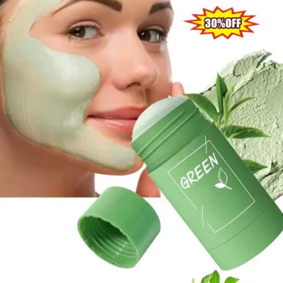 Green Tea Mask Facial Cleansing Oil Acne Blackhead Control Deep Clean Hot - Image 1 of 4