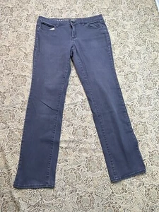 DKNY Soho Skinny Womens Jeans Designer Grey Sz. 12 Casual Cute Ladies Pants - Picture 1 of 9