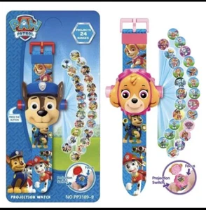 Paw Patrol Kinderuhr Projektion Skye Geburtstag Geschenk Spielzeug Party Pink - Bild 1 von 8