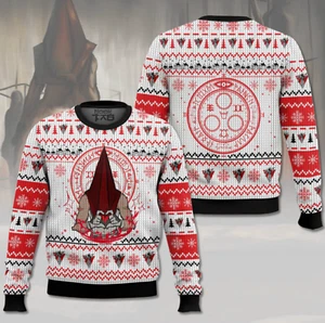 Pyramid Head Ugly Sweater, Size Xs-5Xl, Gift For Men And Women - Picture 1 of 2