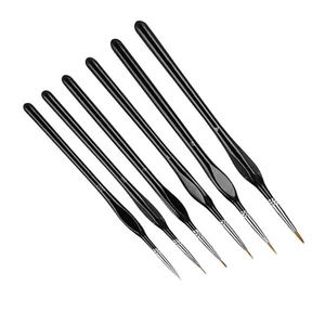 6Pcs Extra Fine EF Tip Details Paint Miniatures Model Maker Painting Brush Pen G - Picture 1 of 12