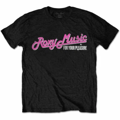 Roxy Music For Your Pleasure Tour Black T-Shirt NEW OFFICIAL - Image 1 of 2