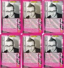 6x Chester (Linkin Park) Top Trumps Specials Smash Hits Pop Stars 2 (2003)