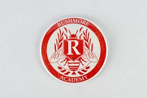 Rushmore Academy Crest large button,Wes Anderson, Jason Schwartzman, Max Fischer - Picture 1 of 3