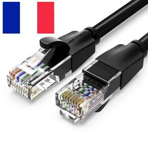 Cable Ethernet RJ45  CAT6   de 0.5 a 40 mètres câble internet