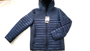 NUOVA GIACCA CON CAPPUCCIO MARINA TRAPUNTATA E TAMPONE LEGGERA PAJAR OSPREY TAGLIA M - Foto 1 di 4