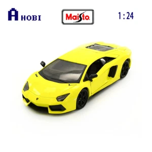 Maisto 1:24 Design Exotics Lamborghini Aventador LP700-4 Yellow Diecast Model - Foto 1 di 2