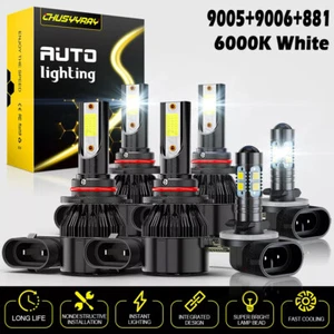 Para Para Chevy Blazer 2000-2005 Faro de Luz Baja Alta + Bombilla de Niebla 6000K - Imagen 1 de 13