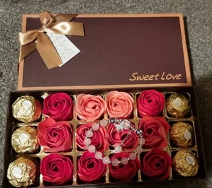 Ferrero Rochee Gift For Her Valentines Anniversary Birthday With Bracelet - Picture 1 of 1