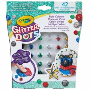 Crayola 42 Modelable Glitter Dots - Bold Colours Assortment - Ideal Refill Pack - Picture 1 of 3