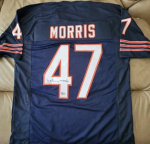Johnny Morris 1963 Chicago Bears signed jersey NFL Champions Beckett BAS XL Auto - Picture 1 of 4
