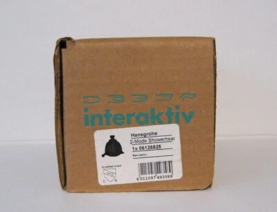 Hansgrohe 06126825 Cabezal de ducha retroactivo 2 chorros montaje en pared Croma NÍQUEL CEPILLADO  Foto 1 de 4