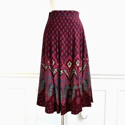 Mondi VTG W. Germany Floral Midi Bohemian Cottagecore Floral A Line Skirt 36 US4 - Image 1 of 4