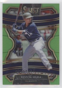 2020 Panini Select Neon Green Prizm /99 Keston Hiura #99