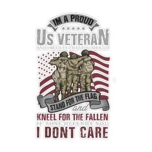 I'm A Proud US Veteran Bumper Adhesivo Militar Vinilo Soldado Calcomanía 5" - Imagen 1 de 3
