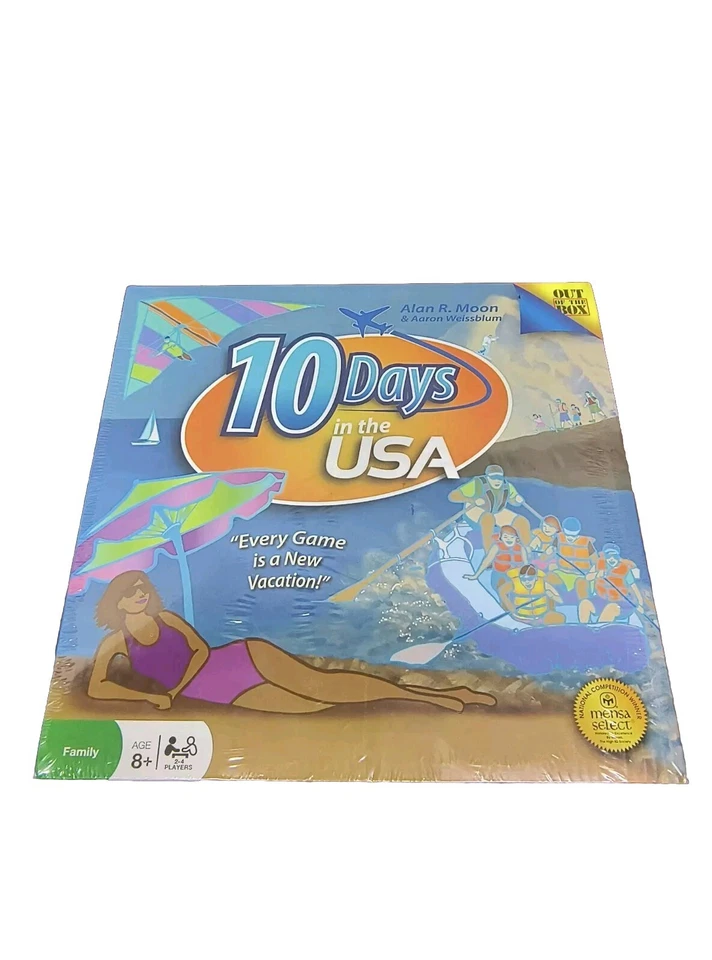 10 Days in The USA Board Game Outbox Productions2004 #1011