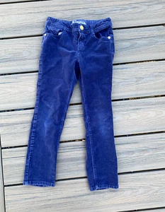 Girl's Size 6 Gymboree Blue Corduroy Skinny Pants - Picture 1 of 4