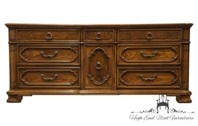 THOMASVILLE FURNITURE Legacy Collection Italian Mediterranean Style 71" Tripl... - Image 1 of 4