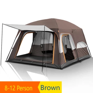 8-12 Person Camping Tent Automatic Instant Pop Up Outdoor Family Hiking Shelter - Picture 1 of 2