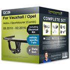 Towbar fixed for VAUXHALL / OPEL Astra J Sportstourer 10- + 7pin spec. e kit NEW