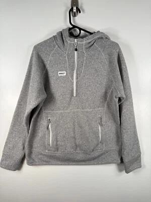 Женский пуловер на молнии 1/4 The North Face флисовая толстовка с капюшоном серый размер L 22x26 - Изображение 1 из 4