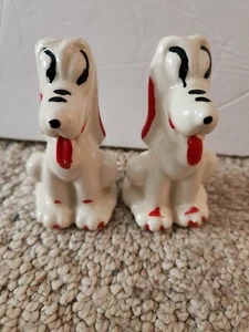 Vintage Pair Of Pluto S/P Shakers Walt Disney Productions! - Picture 1 of 7