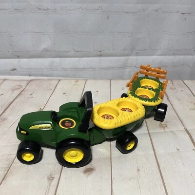 John Deere Farm Tractor Hay Ride With Animal Sounds Tomy 34908V No Animals - Image 1 of 4