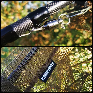 Karpfenkescher gummiert - 2tlg. Carbonstab 1,8m 42" Netz + Netfloat + Magnet C3 - Bild 1 von 16