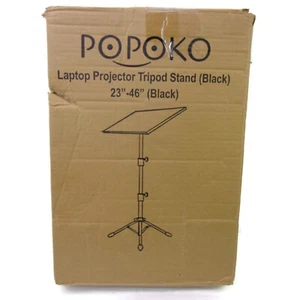 Soporte Trípode para Portátil/Proyector 23" - 46" Altura Ajustable NEGRO ~ NUEVO EN CAJA - Imagen 1 de 2