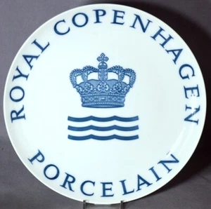 Placa de distribuidor de porcelana real copenhague - placa - letrero: alrededor de 1970 - Imagen 1 de 3