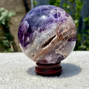 440g Top Natur Traumhaft Amethyst Quarz Kugel Quarz Kristall Kugel Reiki Heilung - Bild 1 von 11