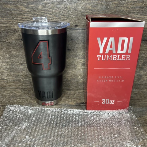 YADI TUMBLER SGA Cardinals 5/19/23 2023 St Louis NEW Promo Item GRAY Giveaway Cover