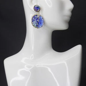 Pendientes Circulares Cristal Retro Barroco Personalizados Moda Luz Lujo - Imagen 1 de 7