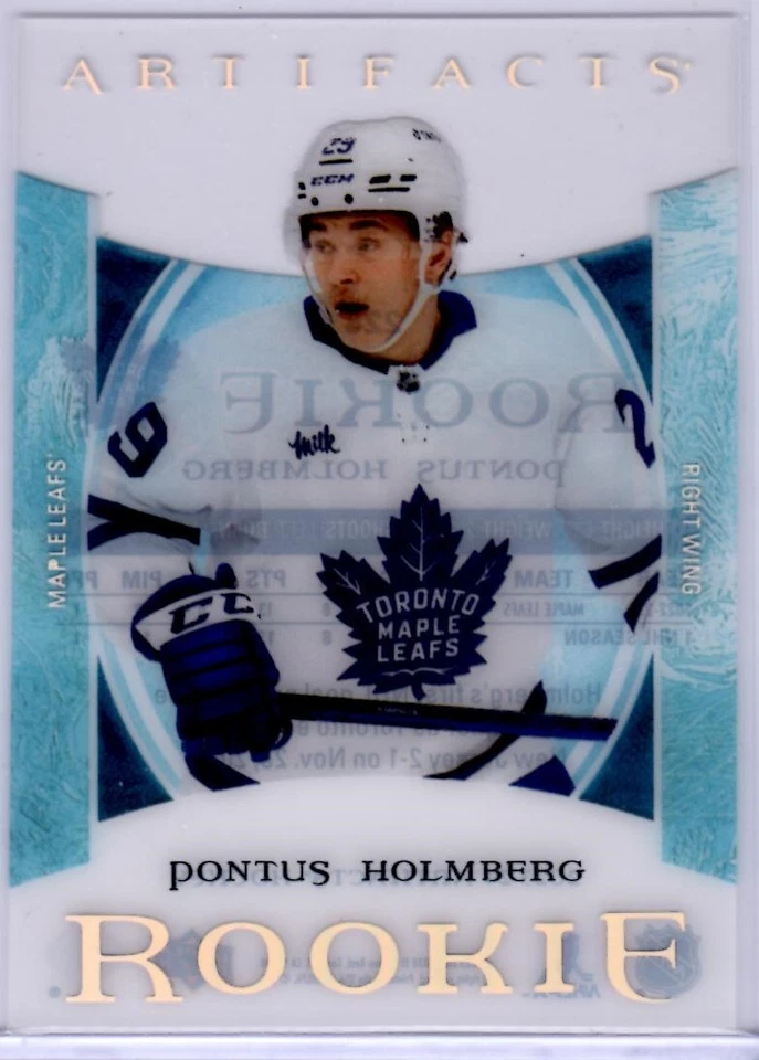 2023-24 Artifacts Pontus Holmberg Clear Cut Rookie  Card # 228 - Image 1 of 2