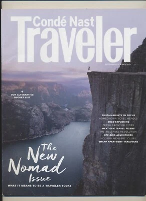Condé Nast Traveler Magazine Sep. Oct. 2019 The New Nomad Issue - Image 1 of 3