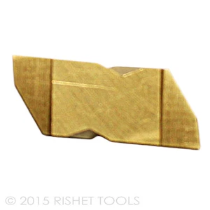 RISHET TOOLS NG 3125R C5 TiN Coated Notched Grooving Carbide Inserts (10 PCS) - Picture 1 of 5