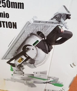 TRONCATRICE SILVER GREEN 250 WATT 1600 DIAMETRO LAMA 250 mm COMPA TAGLIO LEGNO - Foto 1 di 6