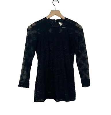 Isabel Marant H&M Black Lace Sheer Crochet Tunic Women’s Sz 4 - Image 1 of 4