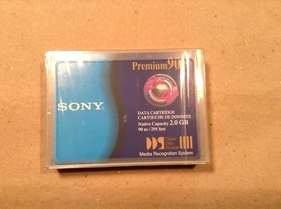 Cartucho de datos Sony Premium 90P DDS DG90P 2GB/4GB nuevo y sellado Foto 1 de 2